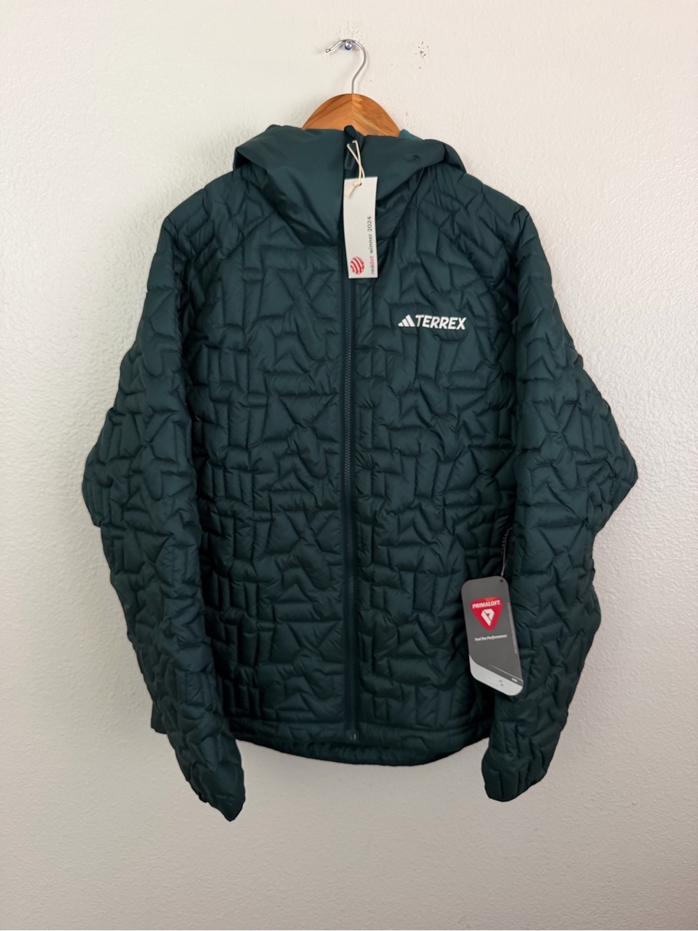 Adidas Terrex Xperior Primaloft Hiking Senderismo Quilted Jacket Mens Size Large